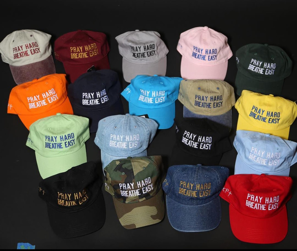 Pray Hard; Breathe Easy Dad Hat